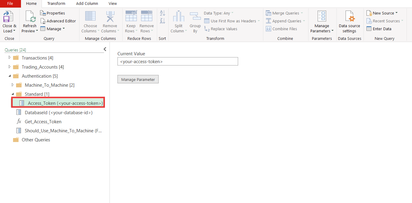 Power Query nav