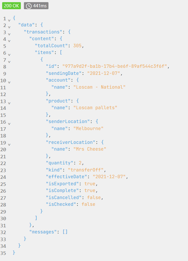 Transaction Example