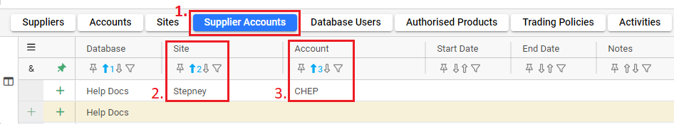 Linking Sites to Accounts