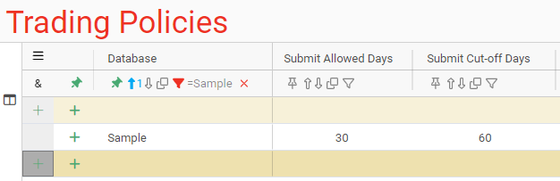 Policy Submission Days