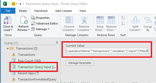 Query input